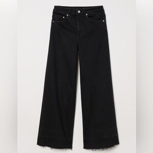 HM &Denim Jupe Culotte Women's Jeans Black Size 27